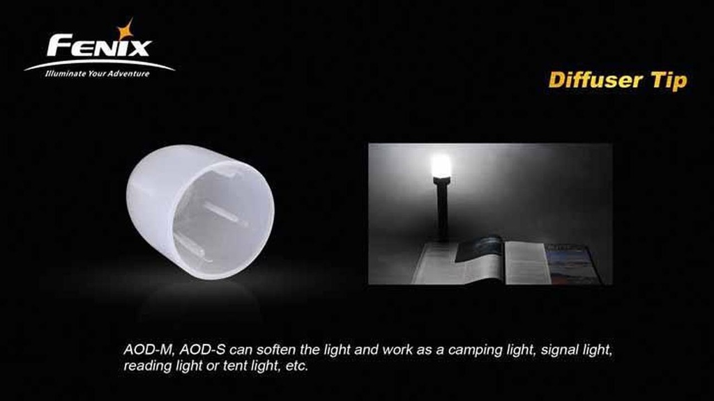 Diffuseur de lumière AOD-M pour lampes de poche Fenix