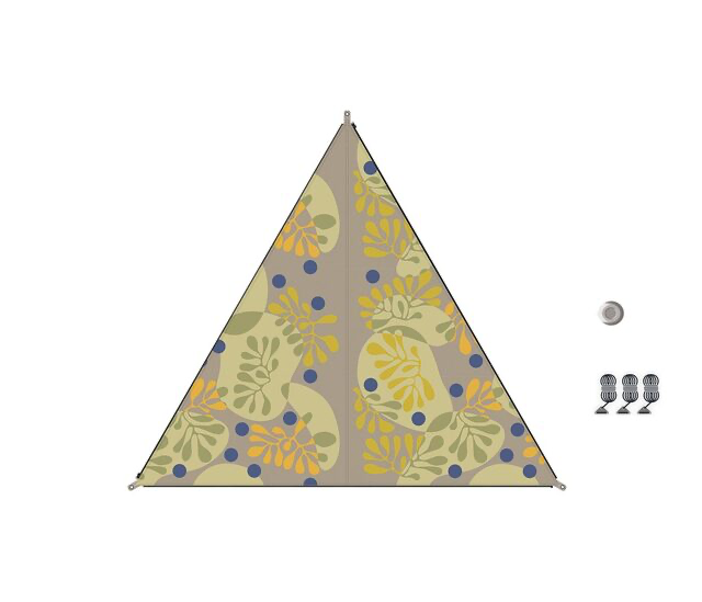 [9949503] Voile d'ombrage raccordable TC-Zip-Canvas Sandinavian Design forrest blueberry FE noir Bent