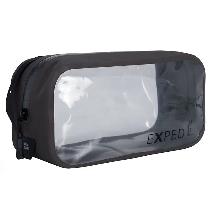 [7640277848795] Sac de rangement Organizer Cube Clear charcoal 1l Exped