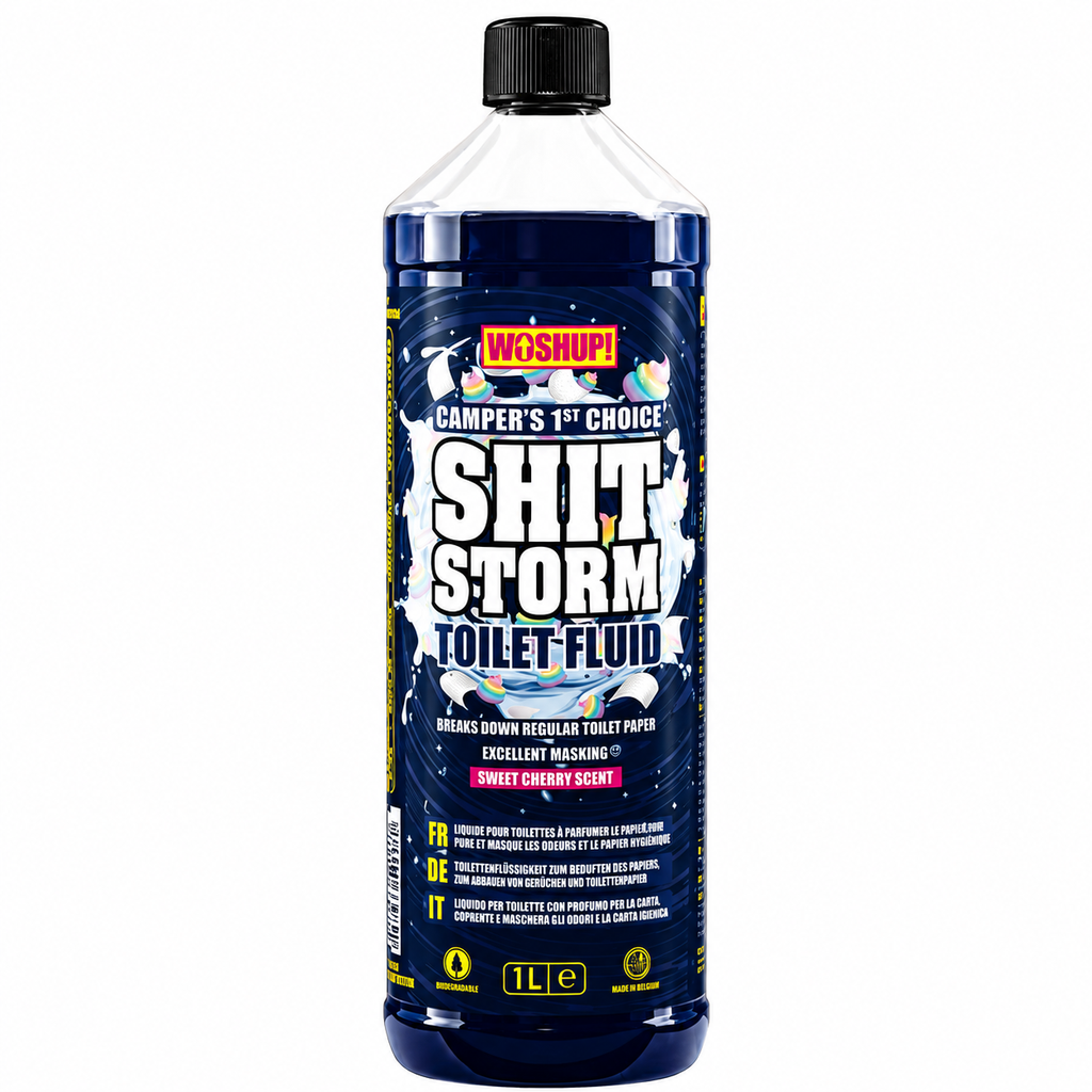 Liquide pour toilettes WOSHUP ! Shit Storm Cherry, contenance 1 l,