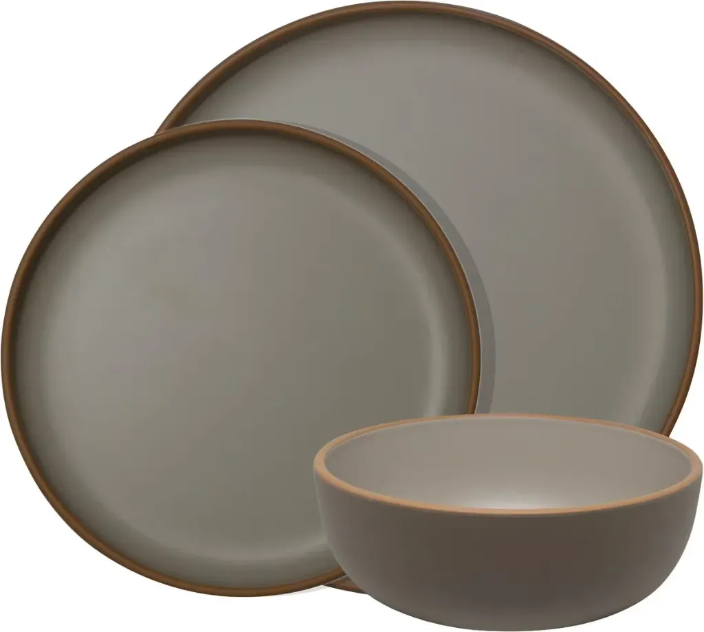 [ETKW2096.0258] Eurotrail Trento Geschirrset, 12-teilig (Gris clair-taupe)