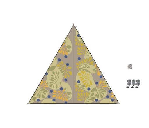 [9949503] Voile d'ombrage raccordable TC-Zip-Canvas Sandinavian Design forrest blueberry FE noir Bent