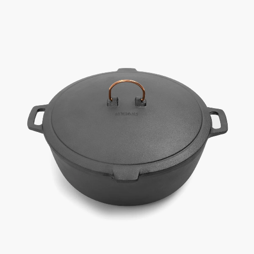 [CKW-1100] Kochtopf Enamel Lined Stock Pot Vintage White Barebones